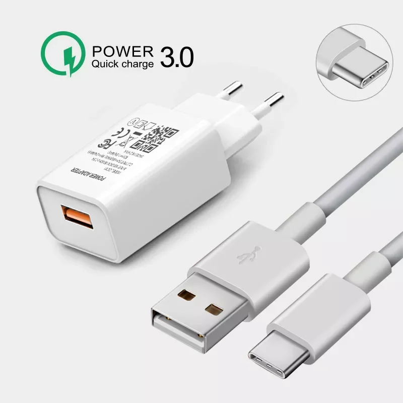 

NEW2022 Quick Charge 3.0 For Samsung Galaxy A11 A21 A31 A41 A51 A71 A81 A91 M11 A21S M21 M31 M12 M51 Fast Charger USB C 3A Cable