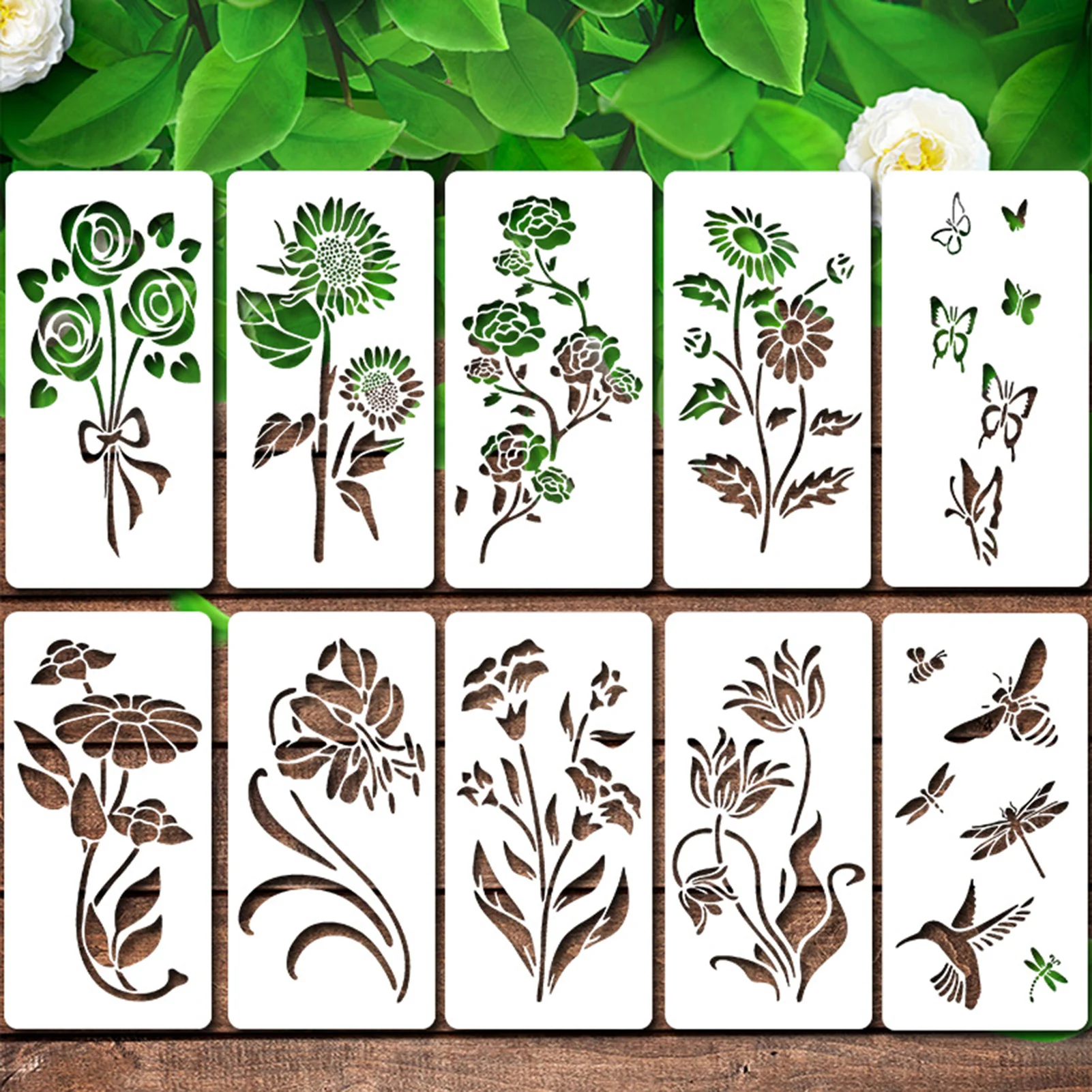 

Набор трафаретов для рисования 10 шт