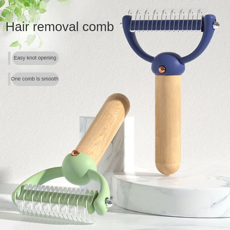 

Pet opening knot comb Cat self-cleaning needle comb remove floating hair cat dog comb remove messy hair comb pet supplies