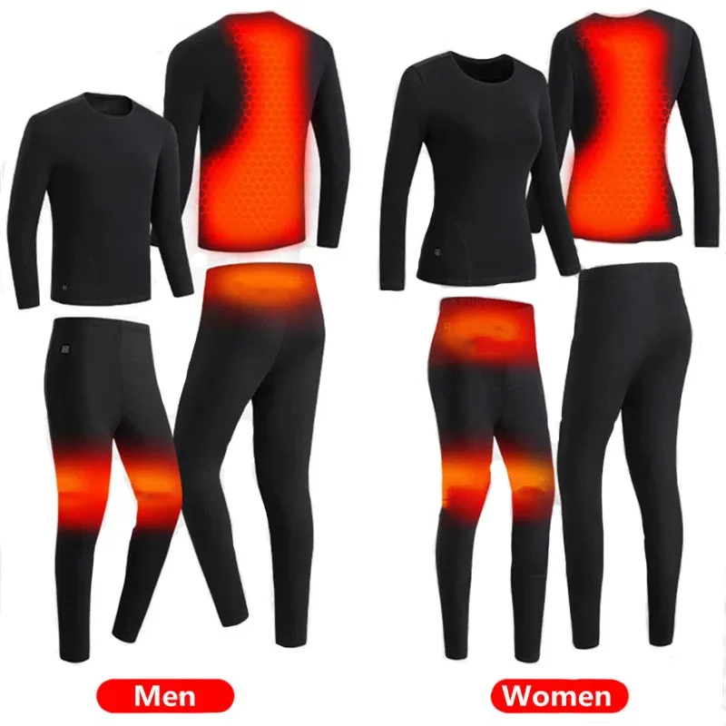 

Зимняя куртка, жилет с подогревом, термобелье для мужчин и женщин, костюм с умным контролем температуры, флисовая куртка с USB, одежда для Winte