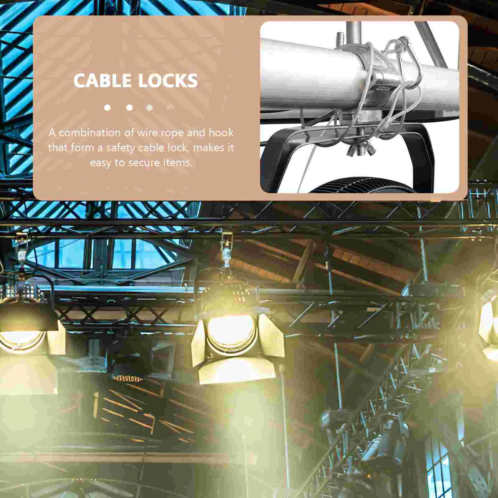 4 шт. ремешки для безопасного троса с пряжкой замки из нержавеющей стали