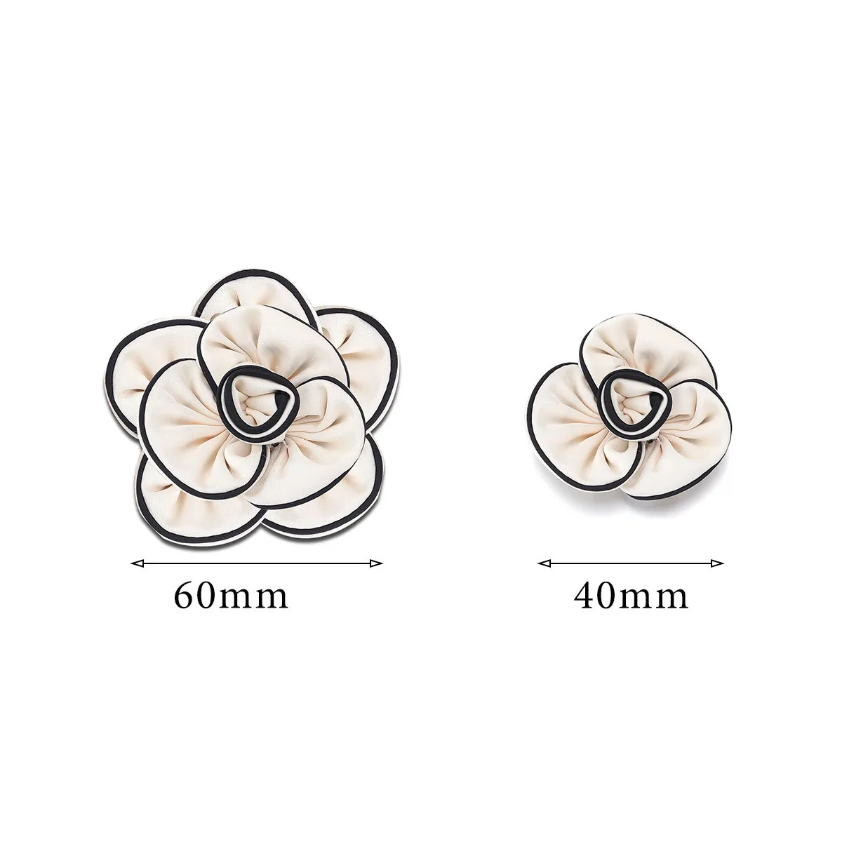 4/6 см ткань с цветком камелии клейкая одежда аксессуары искусственный цветок