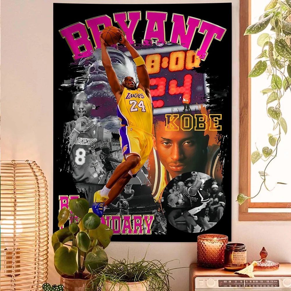 K-Kobe B-Bryant Настенный Гобелен DIY Подвесной Хиппи Стиль Футбольная Звезда Декор