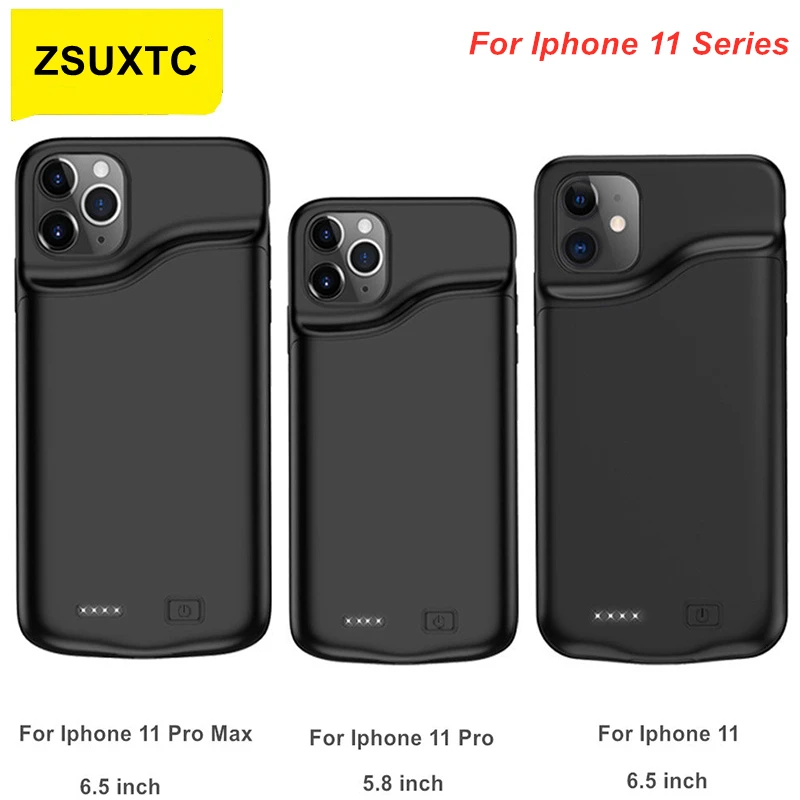 

10000Mah Silicone Audio Output Power Case For IPhone 11 Battery Case For IPhone 11Pro 11 Pro Max Battery Charger Bank Power Case