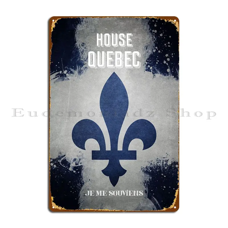 

Металлический плакат с изображением дома Квебек, дизайн кинотеатра, кухня, оловянный плакат