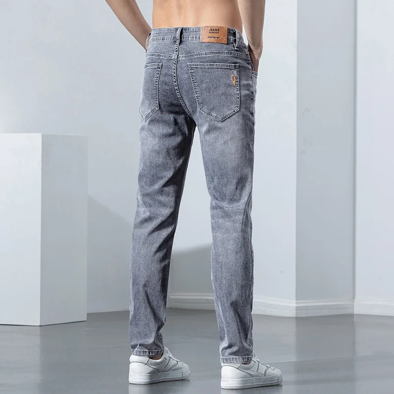 2022 Spring And Autumn New Men's Fashion Casual Stretch Skinny Jeans Cotton Denim Slim Fit Pants Male Trousers Trend Jeans