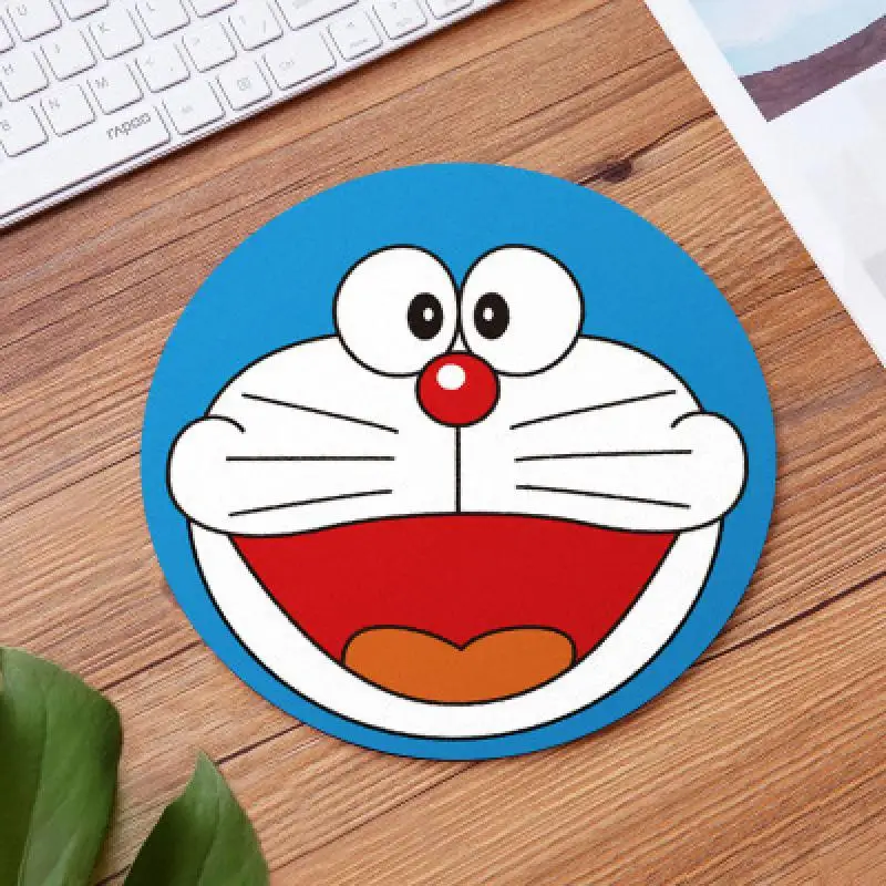 

Doraemon Round Cute Cartoon Personality Mouse Pad 20*20Cm Small Anime Creative Table Pad Kawaii Personality Mouse Pad