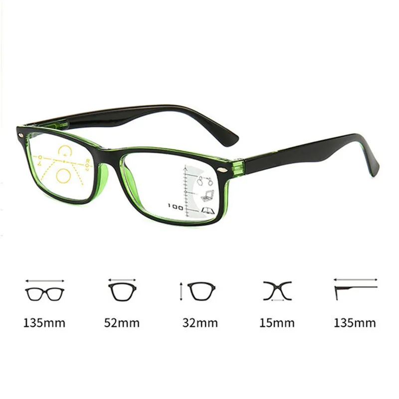 

Retro Anti Blue Rays Progressive Multifocal Reading Glasses Men Women Near Far Sight Eyeglasses Computer Goggle Eyewear oculos