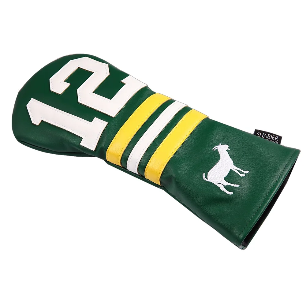

Green 12 PU Leather Men Sports Idol Jersey Cover Golf Club Driver Headcover