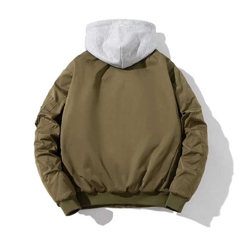 Korean Fashion Winter Coats Stand Collar Baseball Suit Couple's Flight Suit Large Extra Thick Cotton Thermal Jacket