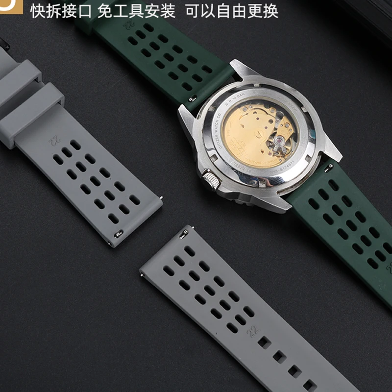 Фото Ремешок для часов SUUNTO Vertical Songtuo 9 Peak Pro/9Peak/5Peak, из фторкаучука, для активного отдыха, велоспорта и альпинизма, мужской, 22 мм №2