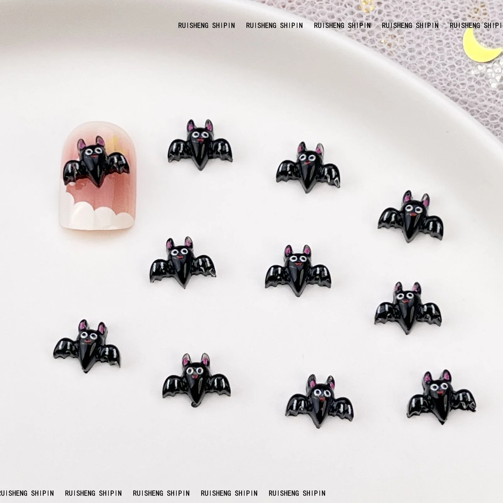 50 шт. пластиковые фигурки летучая мышь