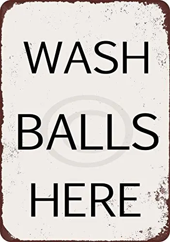 Винтажный Забавный металлический знак Kraze Wash Balls