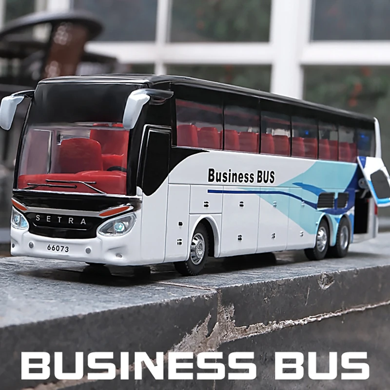 Имитация литая модель автомобиля 1/50 из сплава бизнес-автобуса роскошная