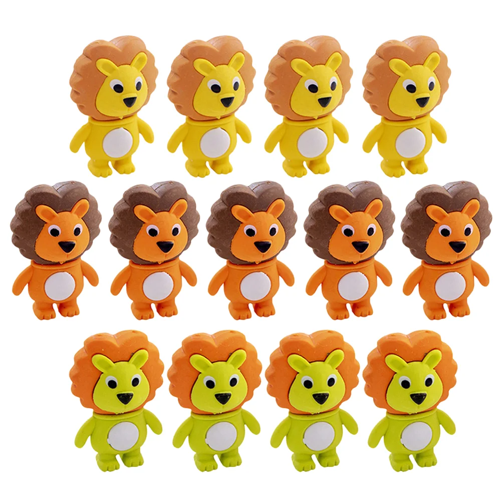 

Animals Erasers Animal Eraser 3D Mini Rubber Kids Apart Stationery Cute Painting Favors Party Student Adorable Cartoon Pull Take