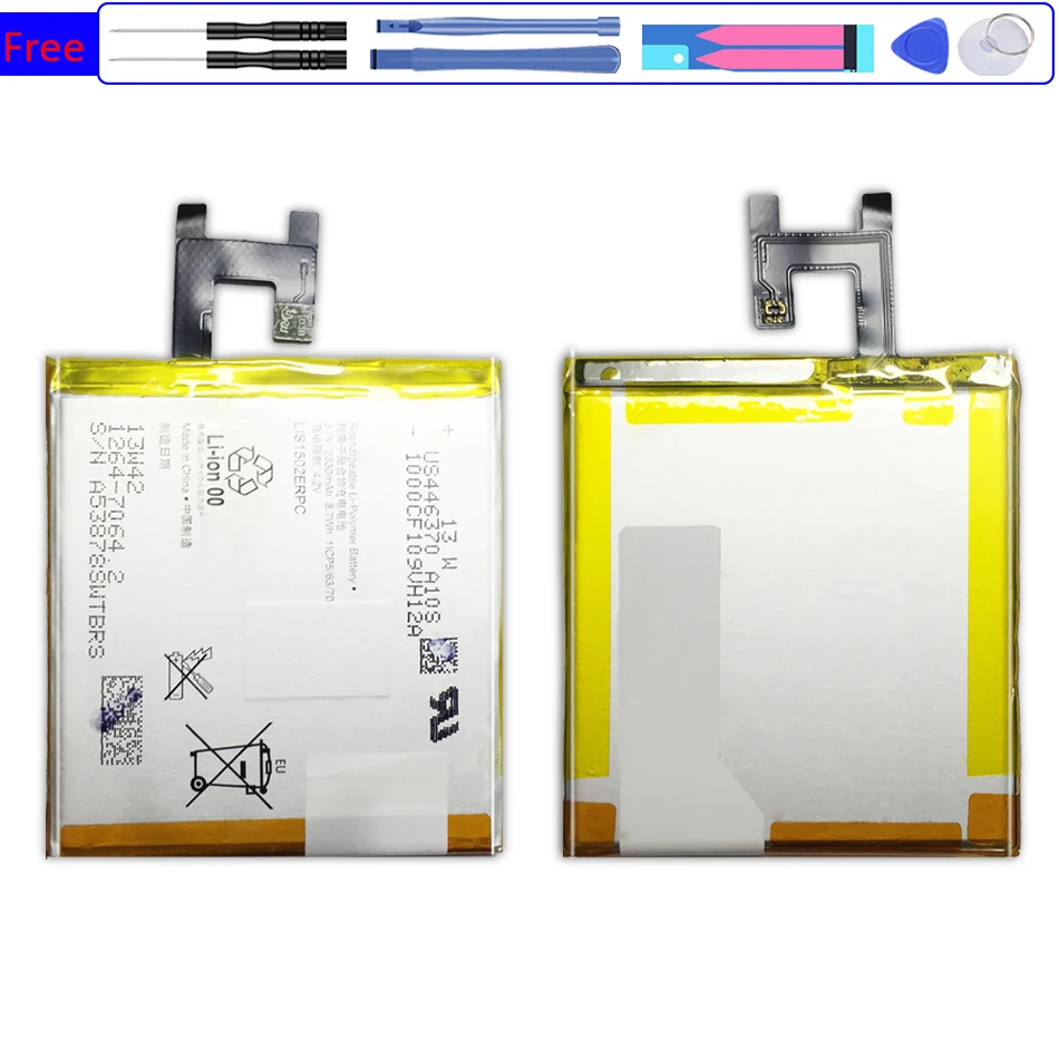 Сменная батарея для SONY Xperia Z L36h L36i c6602 SO-02E C6603 S39H LIS1502ERPC LIS1551ERPC Подлинная 2330 мАч -