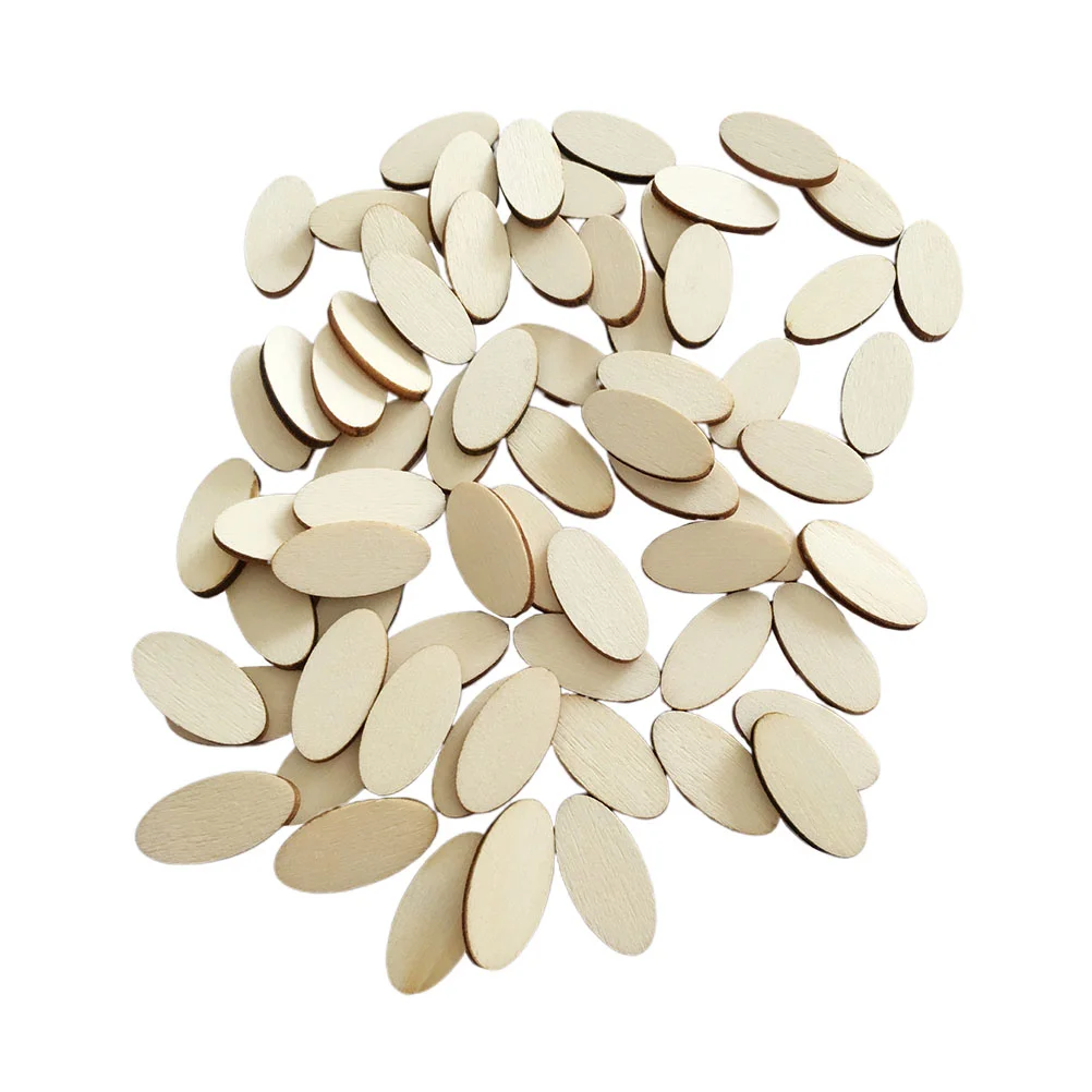 

Wood Oval Wooden Crafts Cutout Slices Shape Diy Discs Tag Pieces Cutouts Chipchristmas Unfinished Shapes Ornaments Natural Blank