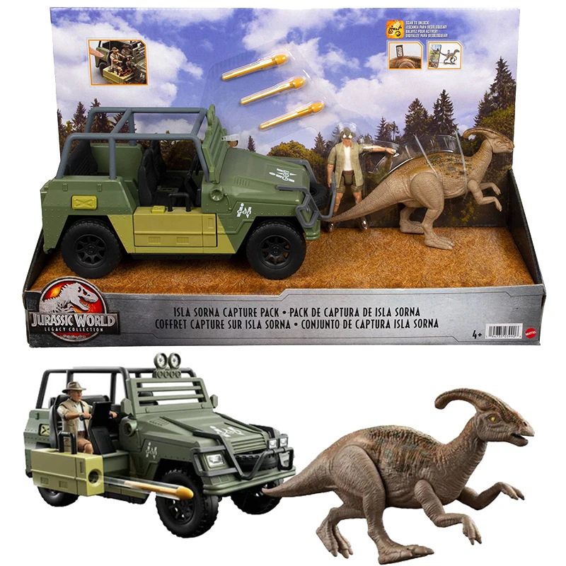 

Jurassic World Mattel HFG65 Film Same Paragraph Parasaurolophus Jeep Suit Isla Sorna Hunting Car Parasaurolophus