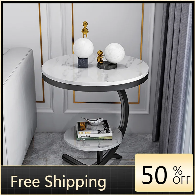 

Marble Modern Coffee Table Living Room Organizer Round Service Computer Coffee Tables Makeup Dining Mesas Home Furniture