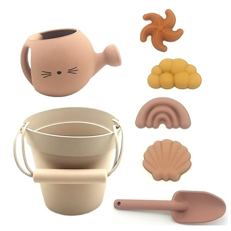 Набор детских инструментов для купания мягкая силиконовая игрушка и ванны