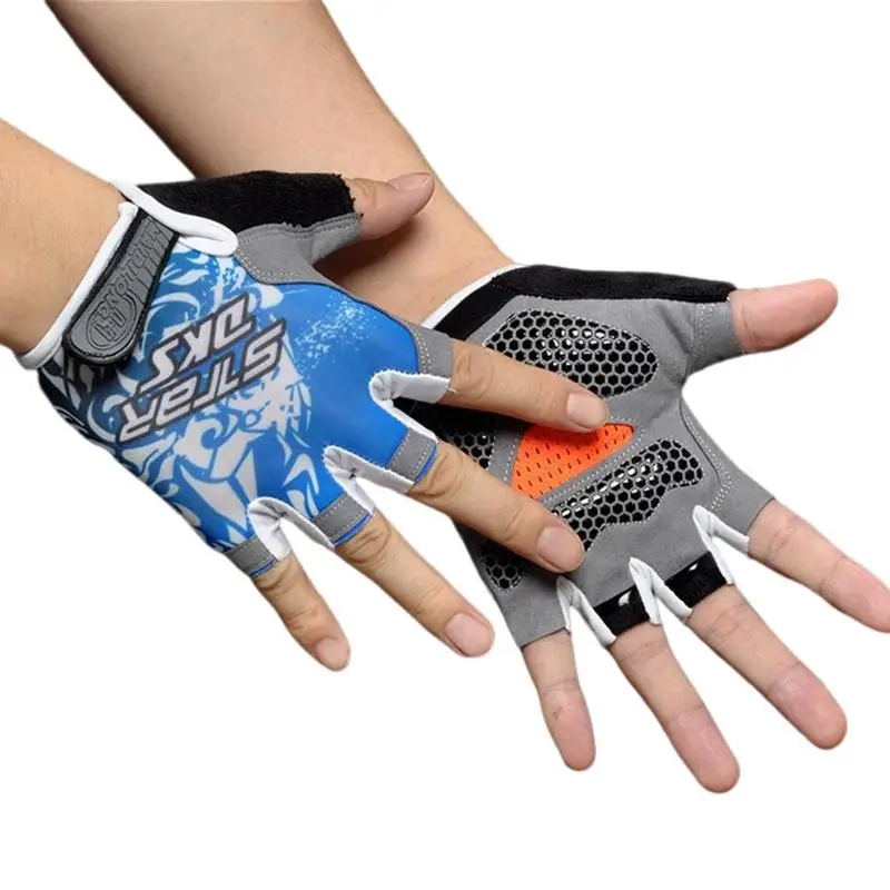 

Cycling Half Finger Gloves For Men Women Anti-slip Anti-sweat Breathable Anti-shock Outdoor Sports Gloves Bike Bicycle Glove