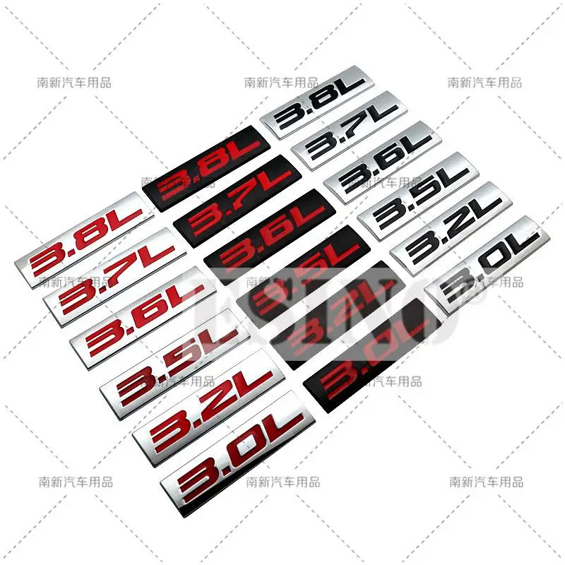 Автомобильный Стайлинг 3D Металл Хром Цинковый Сплав Клейкая эмблема 3 0 л 2 5 6 7 8