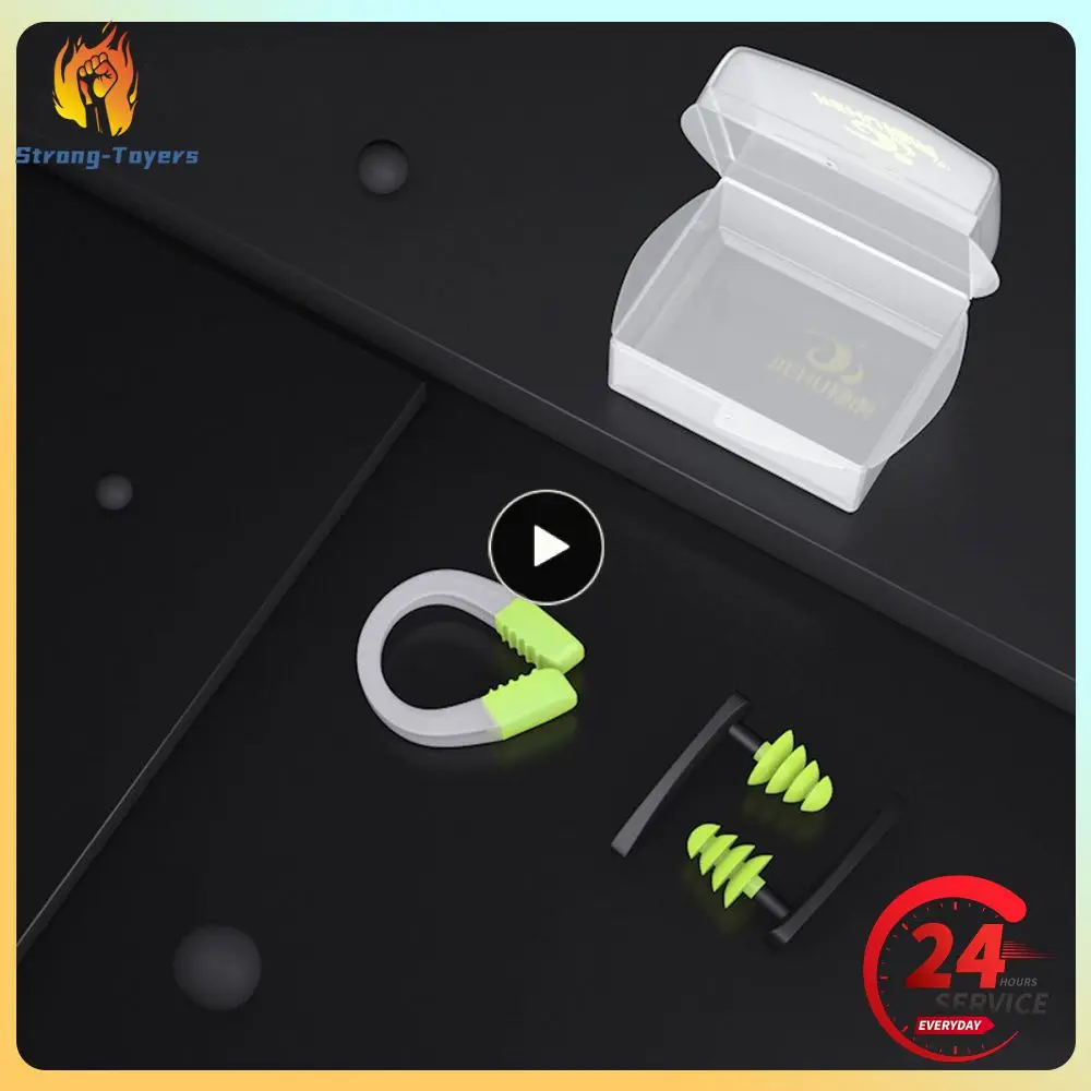 

Four-color Optional Nose Clip Durable And Durable Small And Light Swimming Gear Swimming Equipment Waterproof Earplugs Silicone