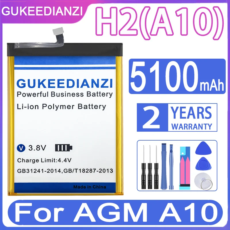 Аккумулятор GUKEEDIANZI для AGM M2 M5/A8 A9 A10/X2 SE X1 H1 X3/M 2 5/A 8 9 10/X 1 3 H Высококачественная