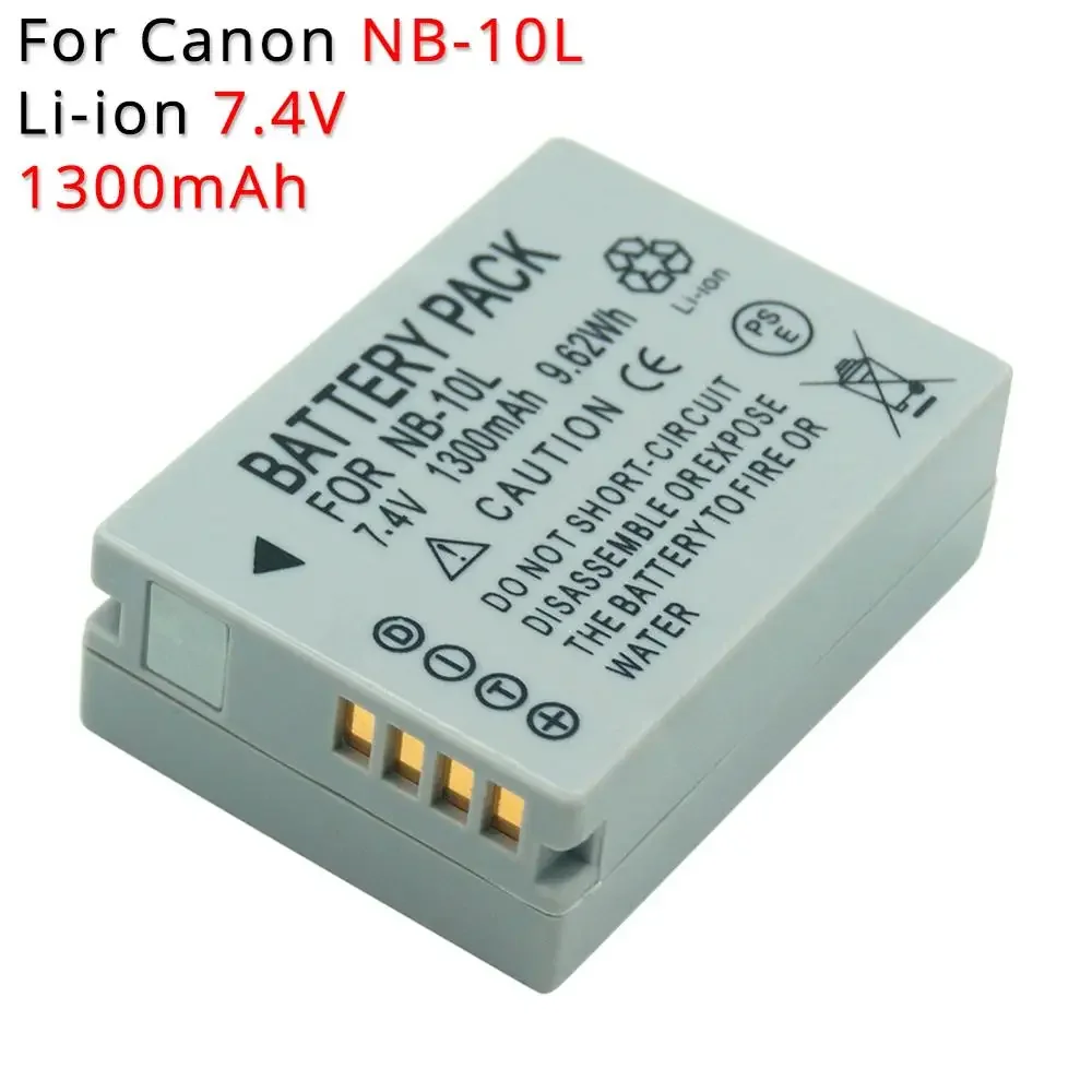 Фото NB-10L NB10L 7,4 В 1,3 Ач литий-ионная аккумуляторная батарея для цифровой камеры Canon PowerShot G3X G1X G15 G16 SX60HS SX40HS SX50HS №1