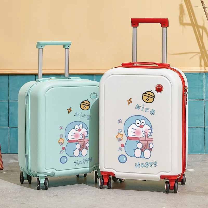 

Luggage Anime Doraemons Creative Kawaii Portable Travel Code Box Cute Suitcase Sweet Cartoon Birthday Gift
