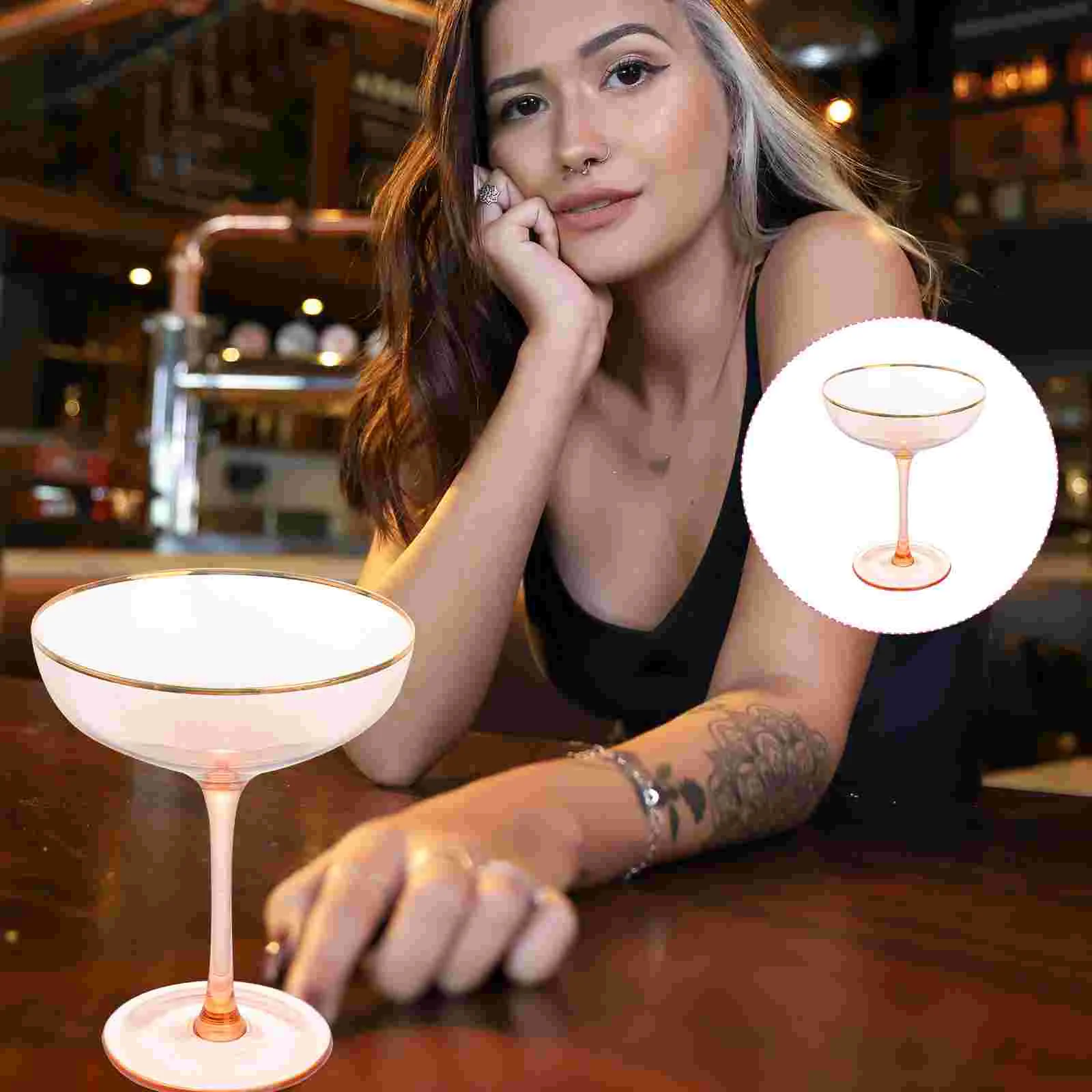 

Glassescupchampagne Cocktail Whiskey Martini Drinking Goblet Shot Glassware Coupe Cups Goblets Set Dessert Mojito Stemware