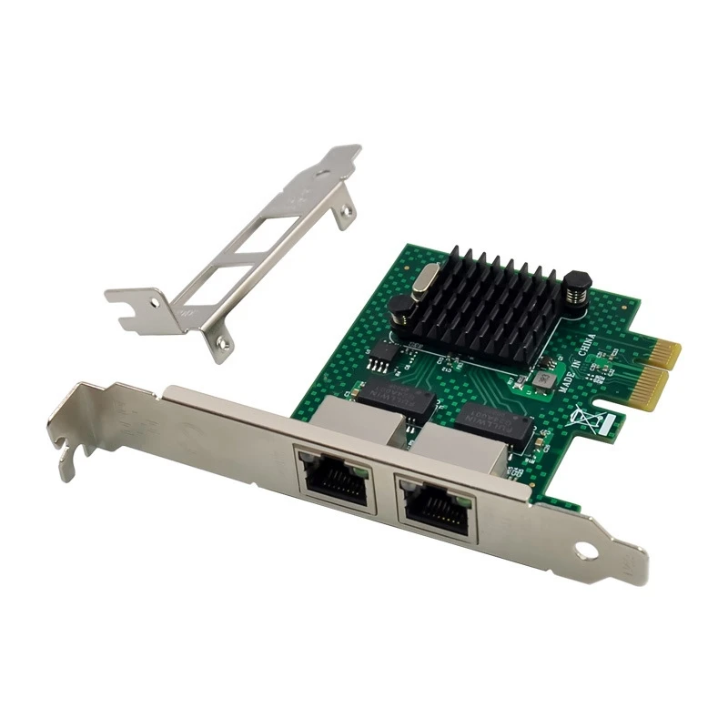 

NEW-BCM5718 Gigabit Server Network Card PCI Express X1 Dual Port Network Adapter Card Compatible With WOL PXE VLAN