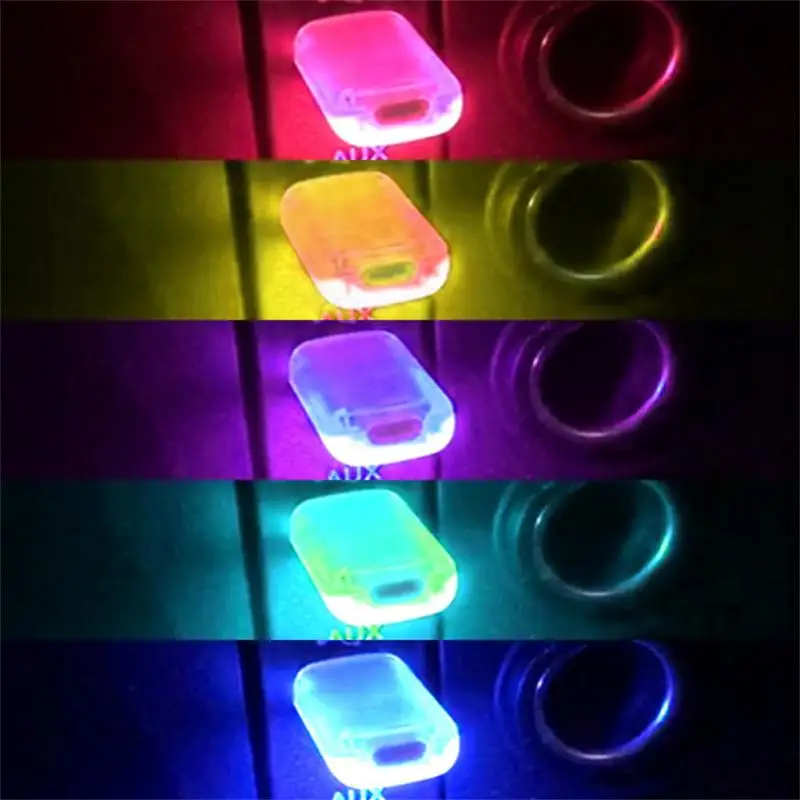 

Dorm Mini USB Night Light LED Night Light Modeling Car Ambient Light Interior Light Touch Control Multi Kinds Of Light Color