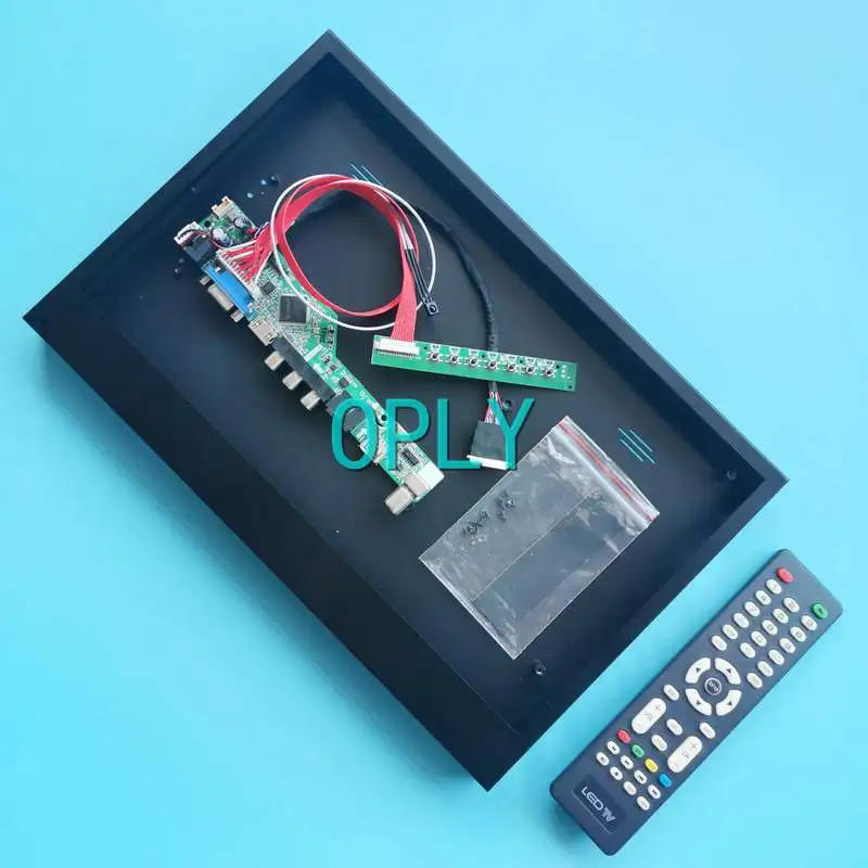 

For LP133WD1 LP133WD2 TV Analog Signal Driver Board+Metal Case 1600*900 LVDS 40-Pin DIY Kit VGA USB RF 13.3" HDMI-Compatible