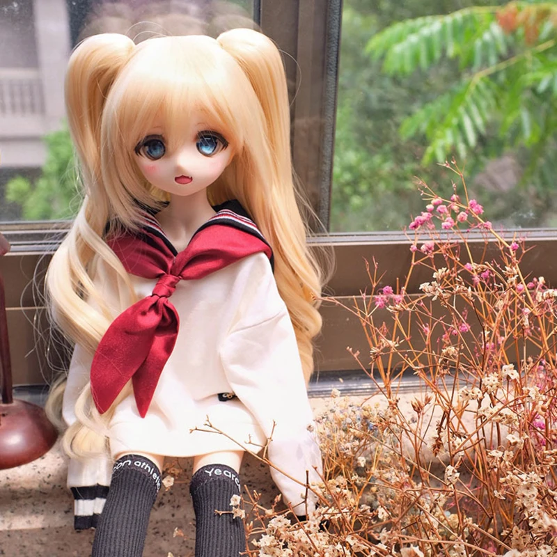 Двух измерениях Стиль парик для 1/3 1/4 1/6 BJD MD диск сверхвысокой плотности цвет