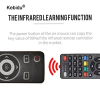 kebidu 2 4g wireless air mouse microphone ir learning mt3 air mouse smart voice remote control for android tv box
