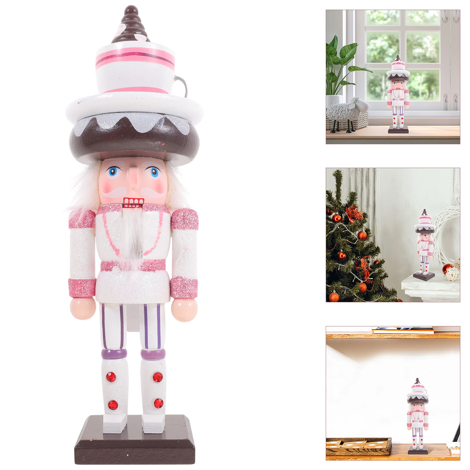 

Nutcracker Wooden Christmas Ornament Decorations Table Figurine Toy Puppet Nutcrackers Walnut Figurines Soldier Figures Hanging