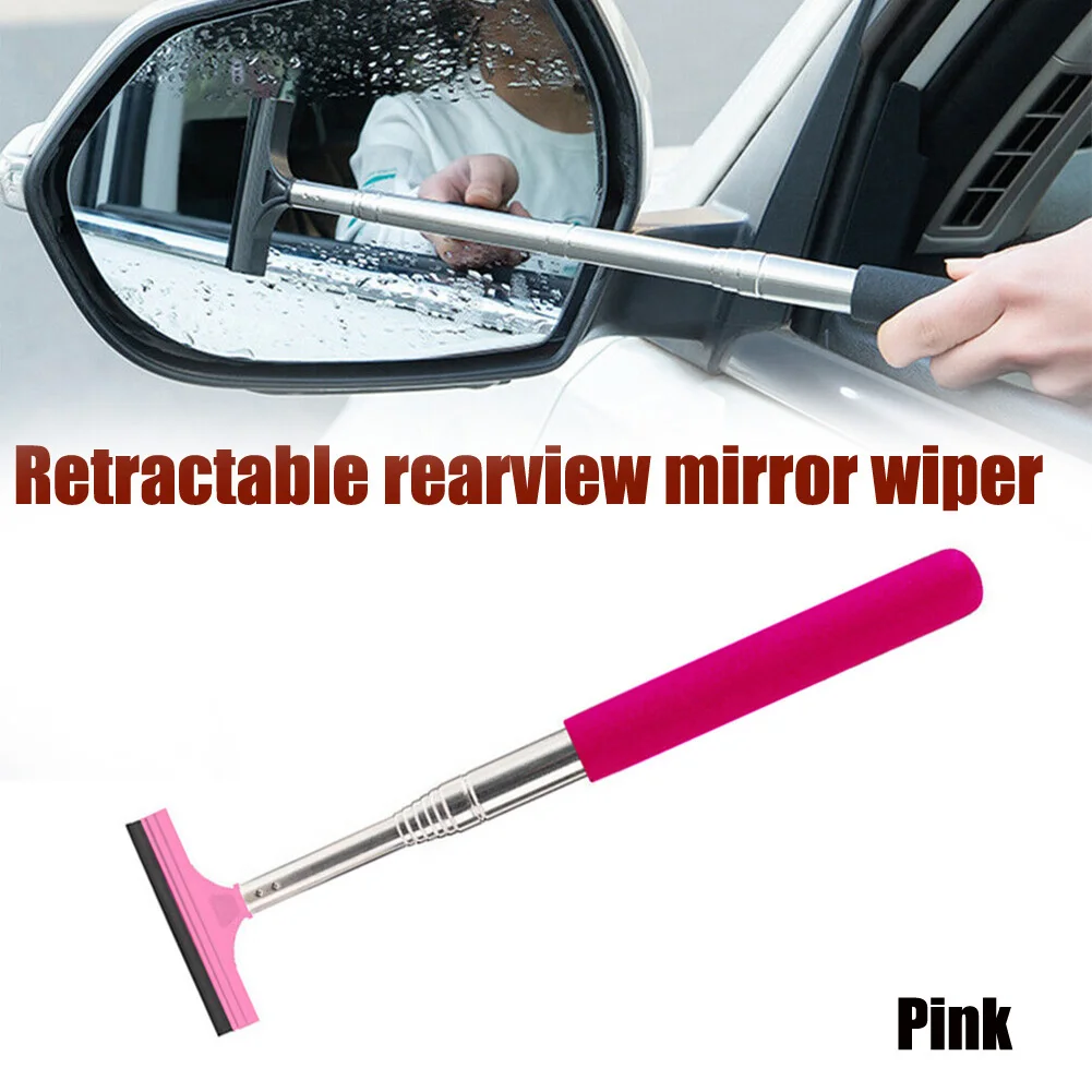 

Rubber + Stainless Steel Durable High Quality Brand New Mirror Wiper Wiper Anti-Glare Cleaning Black Mirror Wiper