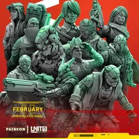 cyberpunk technology elite squad hammer third party dnd running group board game chess model ninth unit resin model