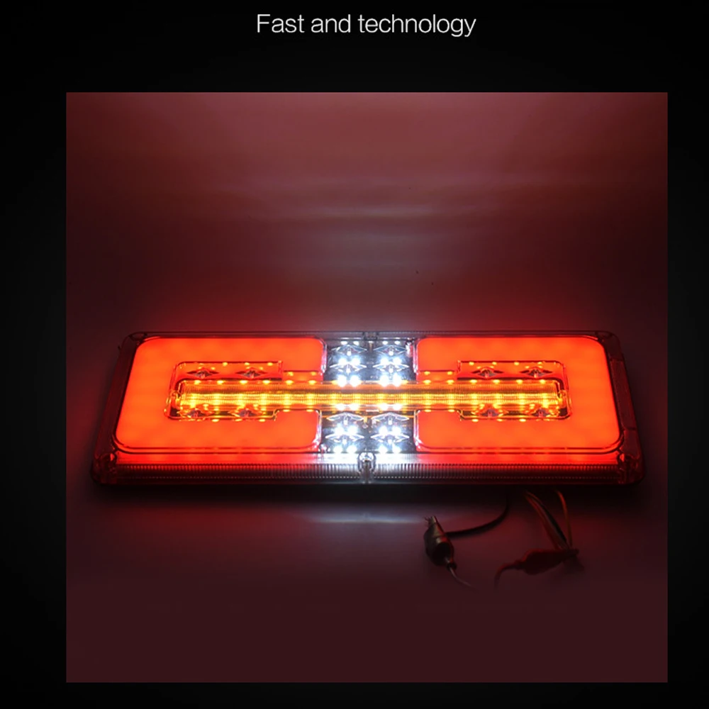 Светодиодный задний фонарь для грузовика 2 шт. 12/24 в