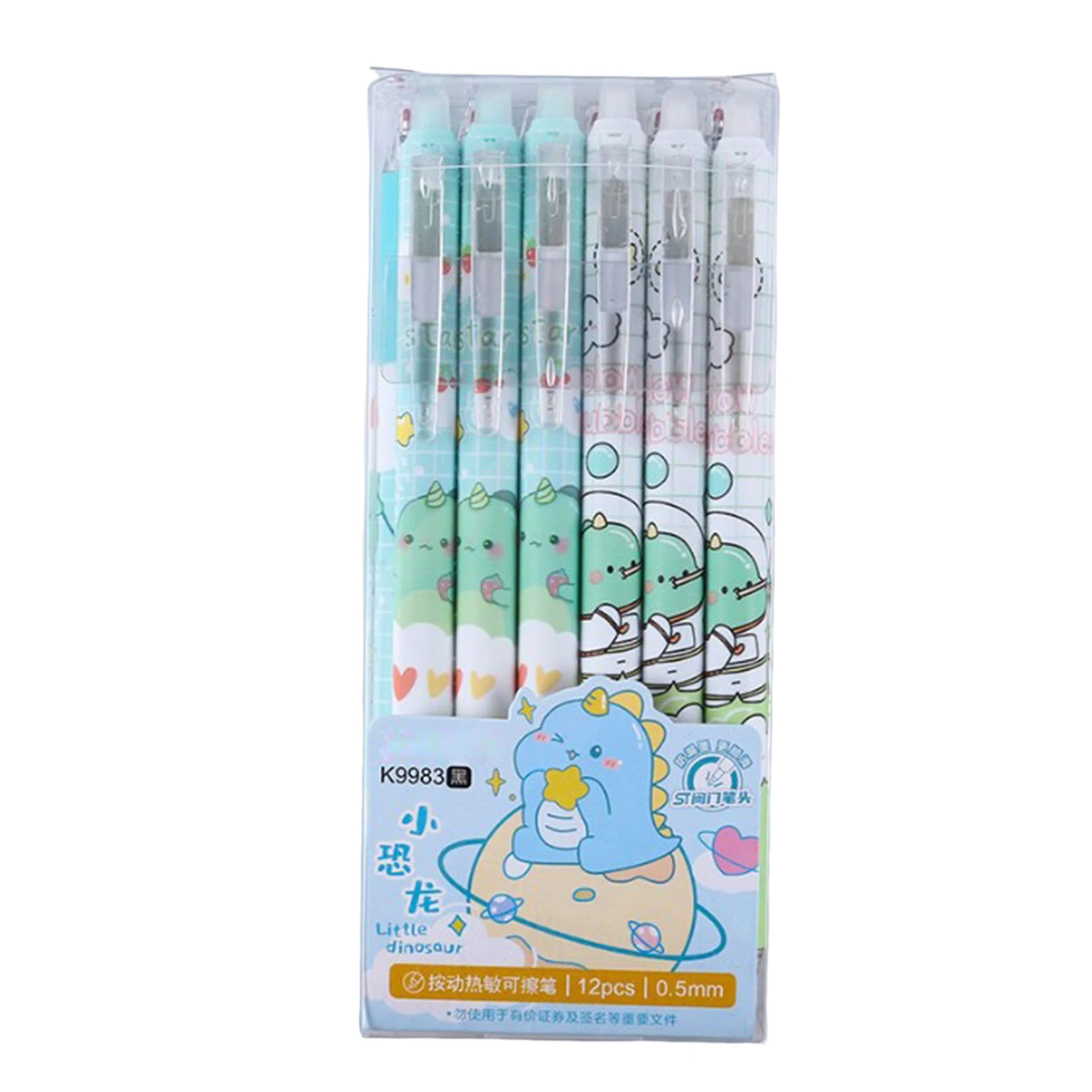 

12pcs Erasable Students Rollerball Pen Writes Smooth Gel Ink Pen for Writing Homework and Taking Notes