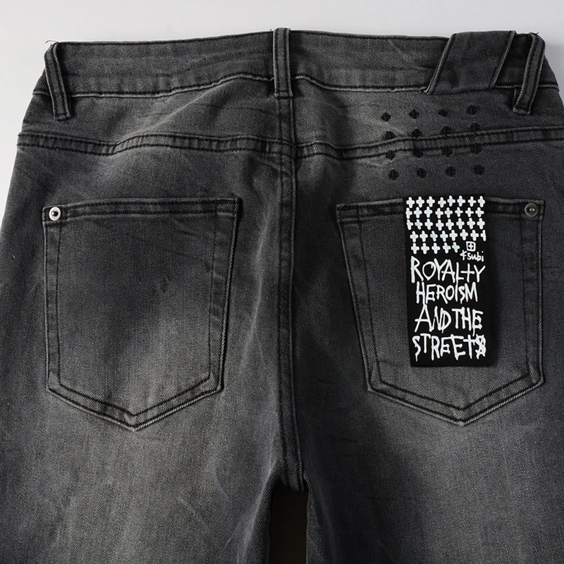High Street Лоскутный дизайн KSUBI Брюки-карандаш Высокое качество Ретро Мужчины