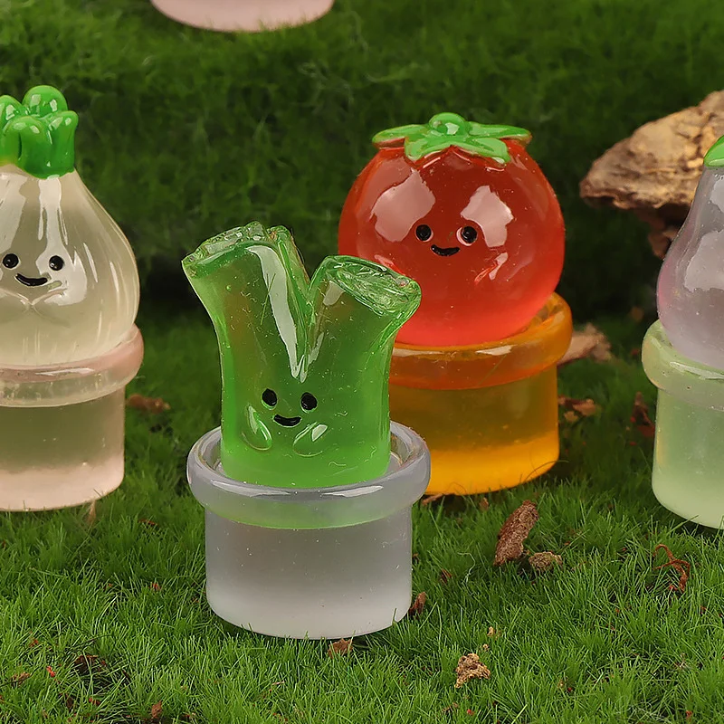 Серебристый мох овощи растение в горшках пейзаж миниатюрные фигурки орнамент