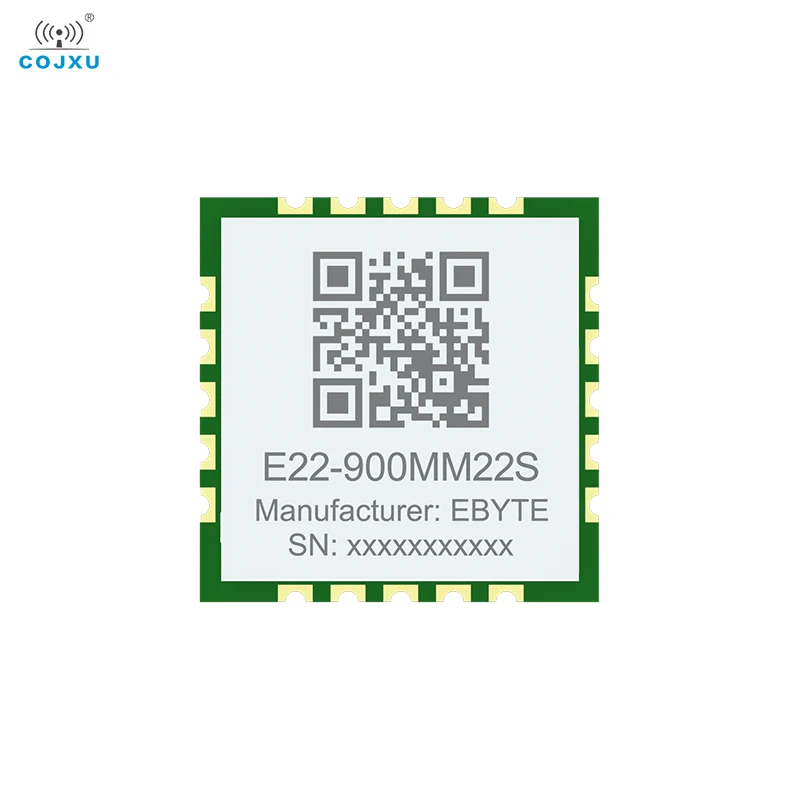 SX1262 LoRa Module 868/915MHz COJXU E22-900MM22S IPEX/Stamp Hole 21.5dBm 7KM SMD Ultra-Small Size RF Transceiver Module