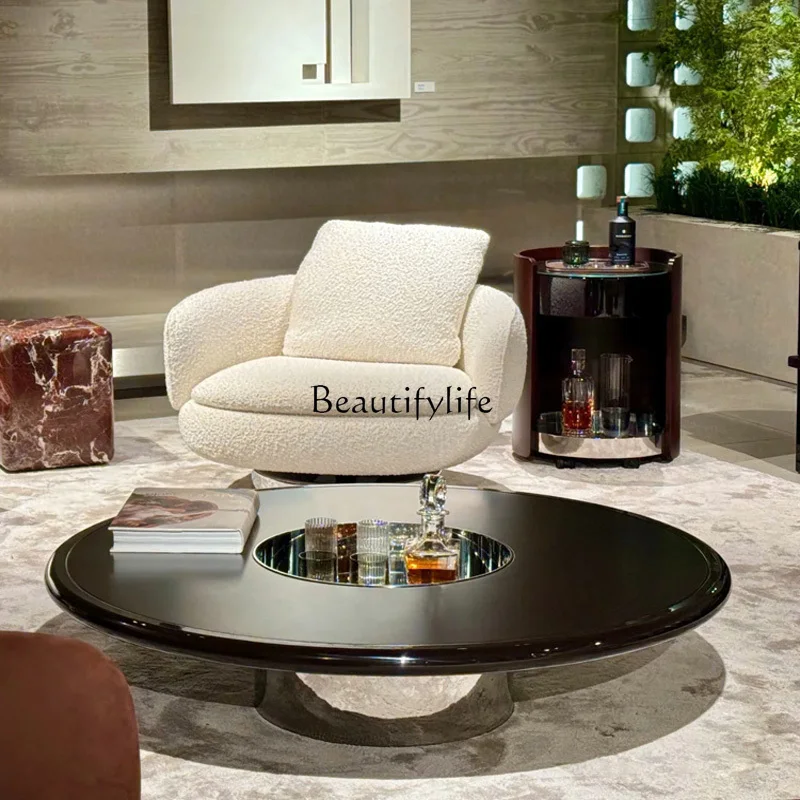 Высококачественный красный итальянский журнальный столик Ziluo для квартиры виллы