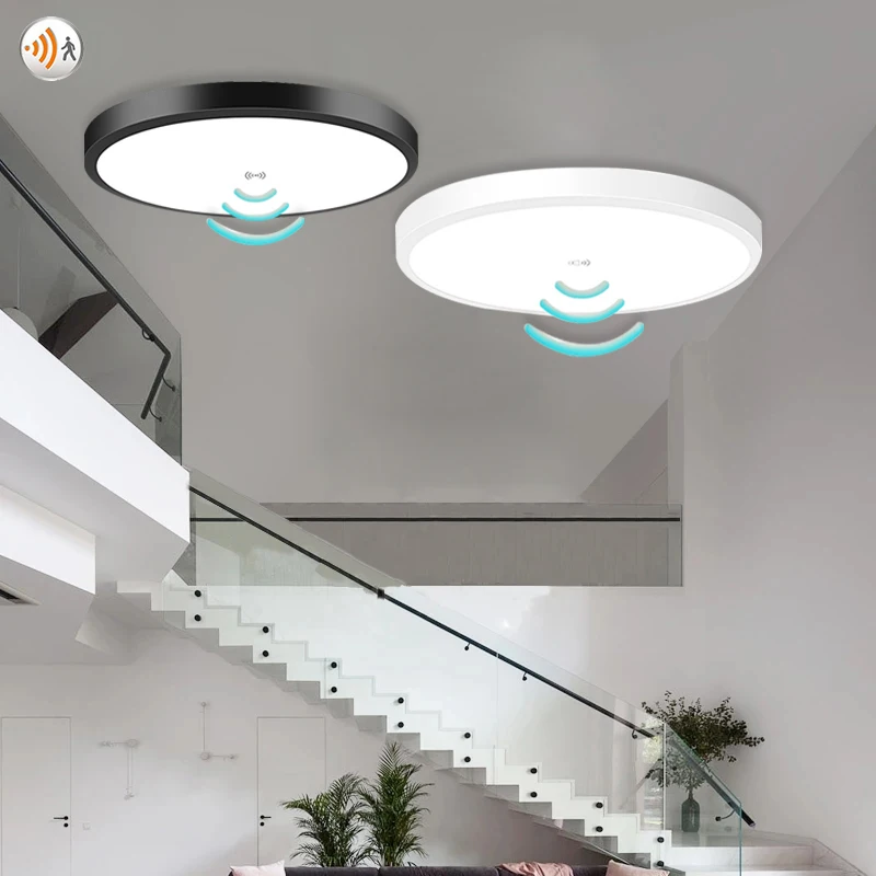 Светодиодный потолочный светильник 32 Вт 24 датчик движения PIR влагозащищенная