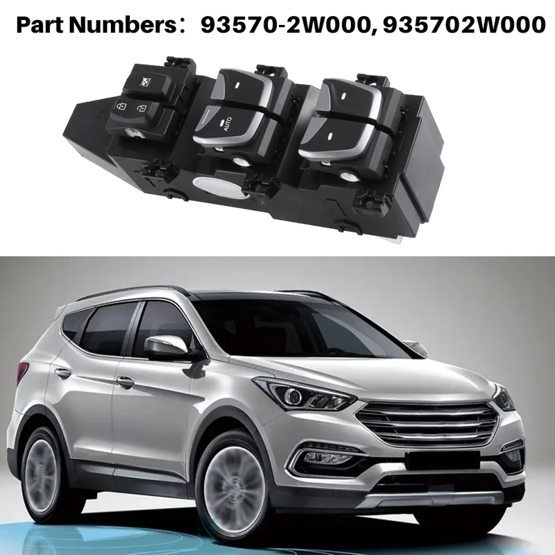 Новый переключатель передних дверей для Hyundai Santa Fe Sport XL 93570-2W000 935702 W000