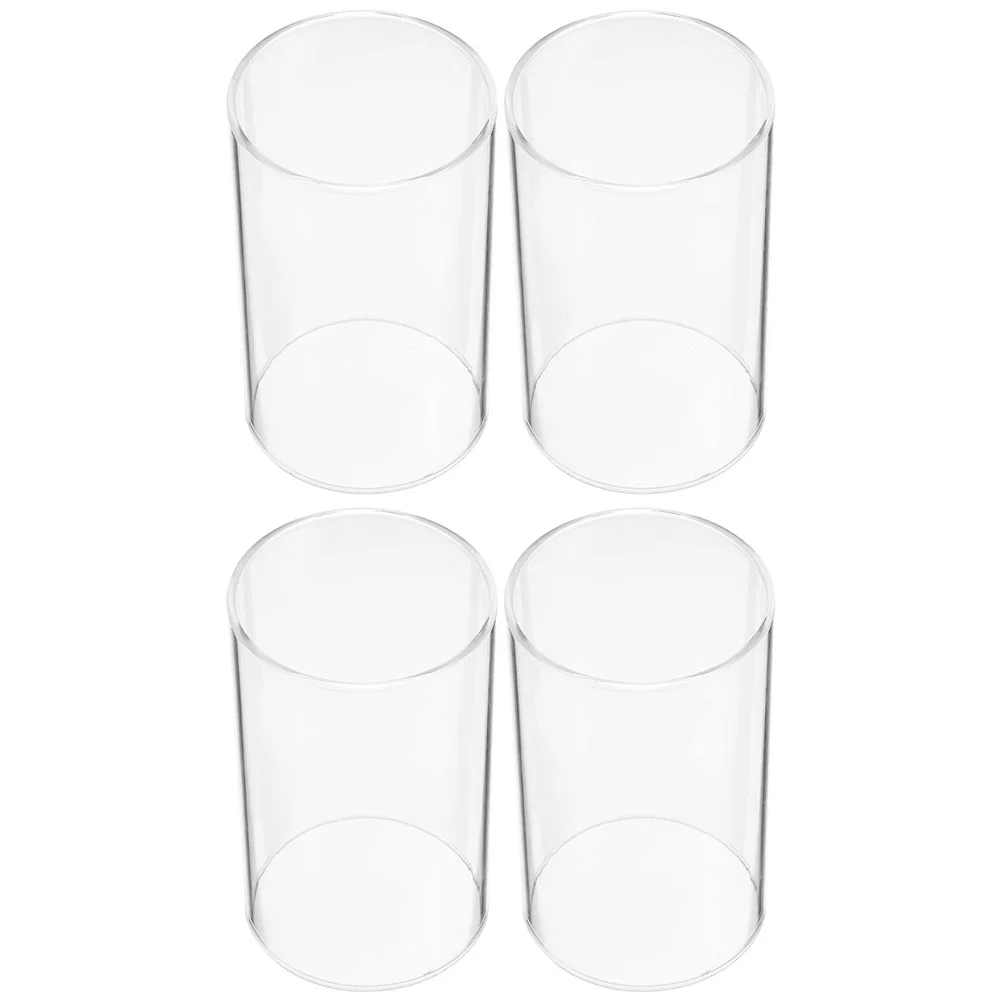 

Glass Shade Holder Cover Chimney Tube Lamp Clear Replacement Holders Cylinder Oil Candlestick Candleholder Pillar Cup Lampshade