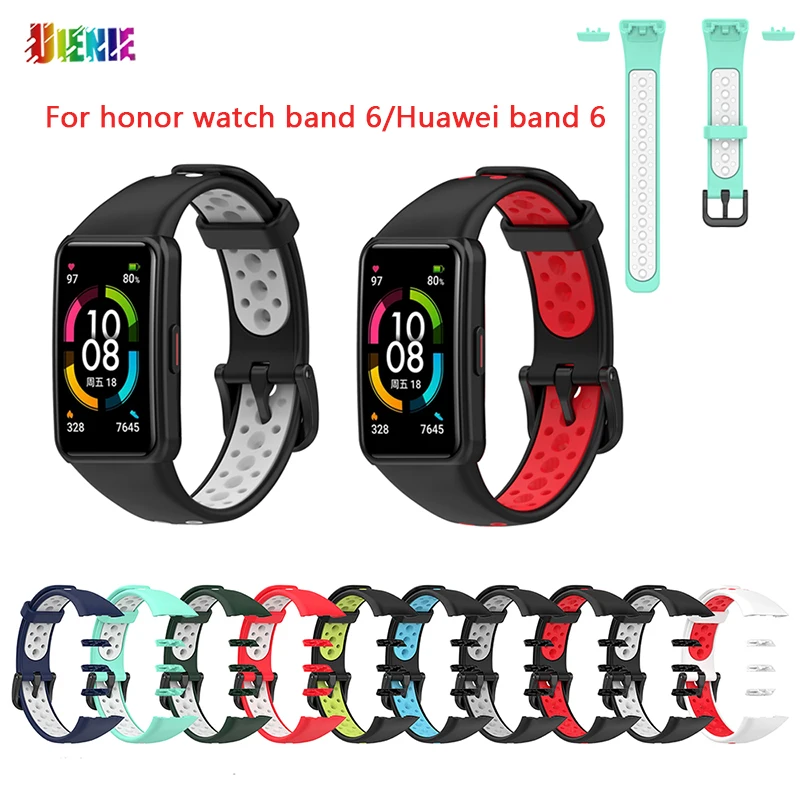

UIENIE Soft Silicone Strap For Huawei Band 6 Sport Smart Wristband Bracelet Replacement Band For Honor Band6 Watch Accessories