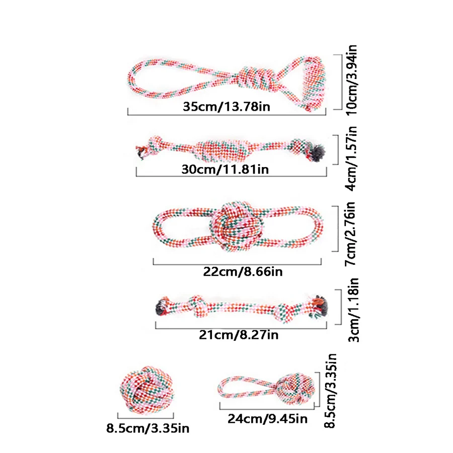 1 шт. набор игрушек-узелков для зубов